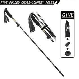 "The Ultimate Trekking Poles - Adjustable Length, Non-Slip Grip - Perfect Gift for Adventure Enthusiasts" (Color: Black)